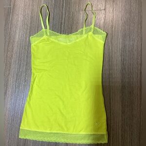 Selena Gomez Inspired Y2K Neon Yellow Camisole Top – Size XS – Pre-Owned